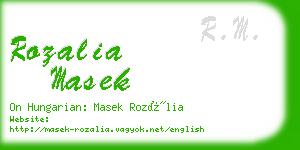 rozalia masek business card